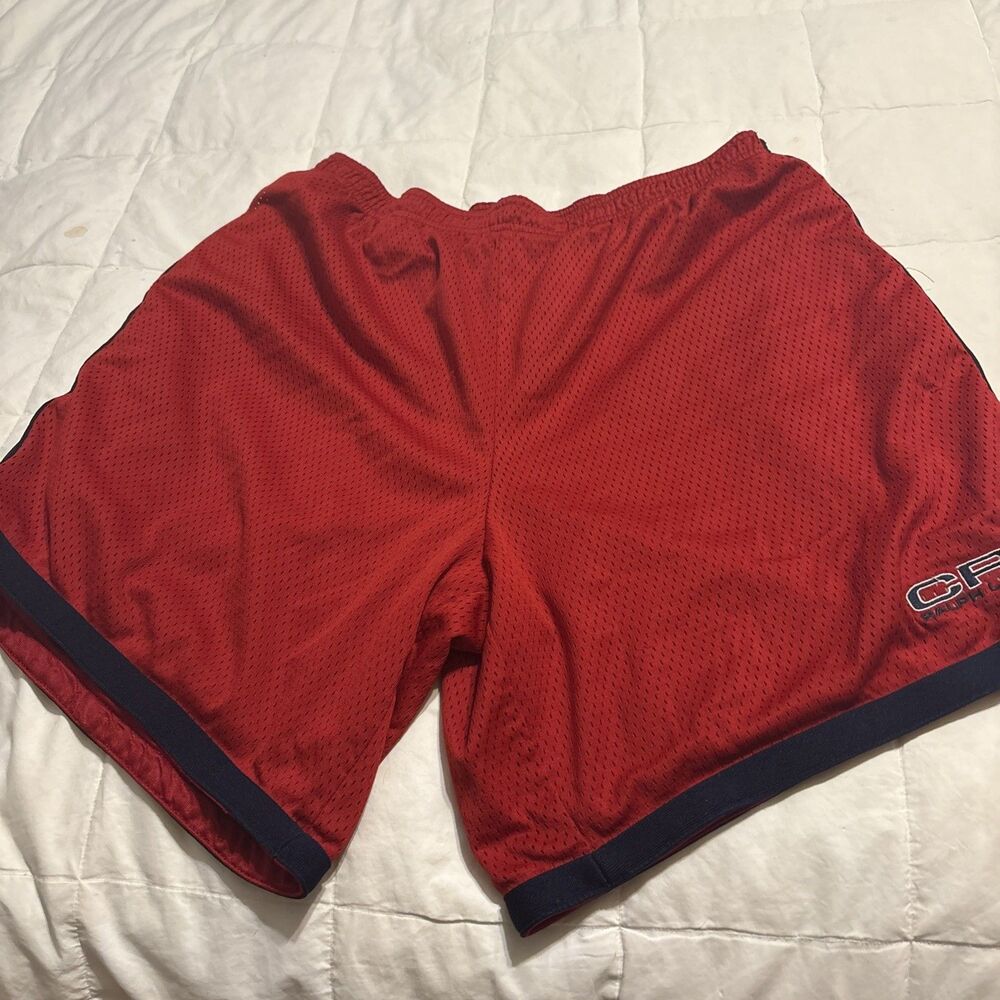 Vintage Chaps Ralph Lauren Men's Red Mesh Athletic Lined Shorts Size Large